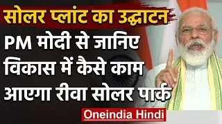 PM Narendra Modi ने Rewa में सबसे बड़े Solar Plant का किया उद्घाटन, कही ये बातें | वनइंडिया हिंदी