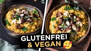 Veganes & Glutenfreies K&uuml;rbisrisotto | sehr cremig & super einfach