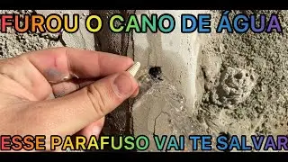 🟠 Como consertar CANO furado na PAREDE [fa&ccedil;a voc&ecirc; mesmo] 🟠