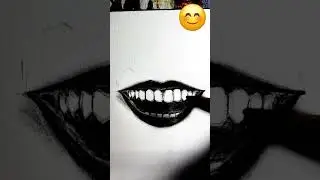 Pencil Drawing Tutorial/ How To Draw Smile Lips#youtubeshorts #shots #drawing