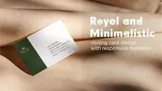 Vector Quality: Animated Minimalist Business Card Identity Preview
