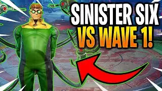 *NEW* SINISTER SIX VS WAVE 1 AVENGERS! WAR HIGHLIGHTS! - MARVEL Strike Force - MSF