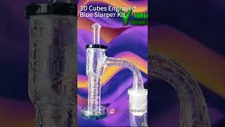 3D cusbes engraved blue terp slurper kit😍