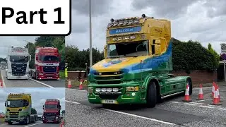 *Straight Pipes and more* Trucks leaving Truckfest Scotland 2024 Part 1