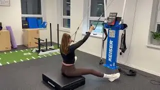 Thoracic Mobility - Long Seated HIgh Pulley Lat-Pulldown - Keiser - Dual Pulley - Rotating