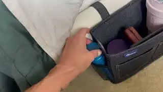 Surblue Bedside Caddy Hanging Bedside Organizer Storage Bag Pocket Review, Super handy bedside caddy