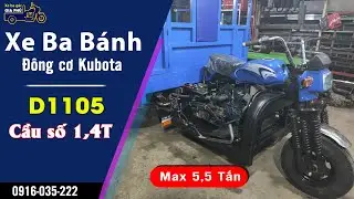 Xe Ba Gác máy dầu Kobuta quá trình lắp ráp|Xe ba gác Gia Phú