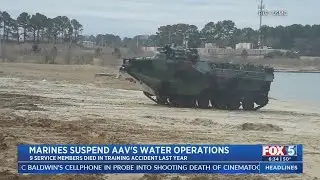 Marines Suspend AAV Water Operations