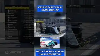 MASSIVE EARLY CRASH IN RDL BAKU GP #f1 #f122 #f1gameplay