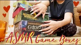 TINGLY BOARD GAMES ASMR! Lo-Fi Box Tapping&Scratching, Cardboard, Tracing, NO TALKING