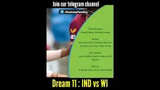 Pitch report : India vs WI #shorts