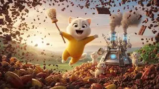 Cat Family's Magic Chocolate Making Adventure! 🍫 Kids Farm Story