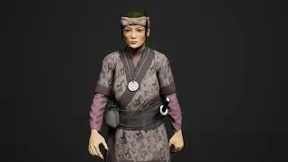 Samurai girl BD for Unreal engine 4 (ue4) marketplace
