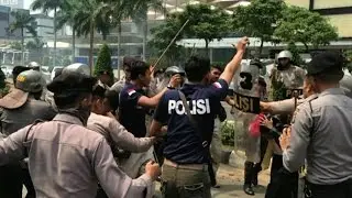 Aksi demonstrasi mahasiswa Papua di Jakarta