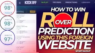 How To win 💯 Rollover Prediction using this Foreign Betting site | soccer Prediction