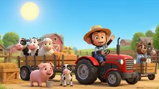 🌾 A Day on the Farm with a Monkey | Tractor Repair & Beet Field Plowing