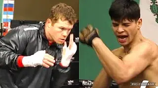 RYAN GARCIA & CANELO IN BEAST MODE SHADOW BOXING SIDE BY SIDE, TALK TANK DAVIS CLASH & PREDICT KO