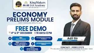 Economy Module for Prelims 2024 Delhi | Difference Between GDP & GVA - National Income | Adil sir