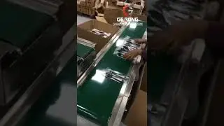 Disposal tableware plane fast food fork spoon tissue automatic bag packaging machine