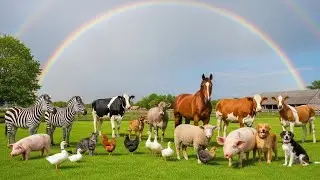 Animal Sounds Collection Puppy, Rabbit, Cat, Chicken, Piglet, Duckling  Cute Animal Moments