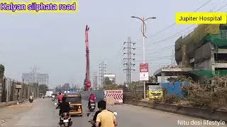 Metro station Manpada line 12 infront of Runwal  // Lodha codename premier parking instead of MLCP