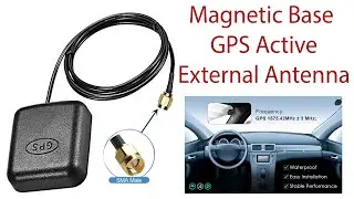 NETBOON GPS Active Antenna | SMA Male Connector, Magnetic Mount, 3m Cable