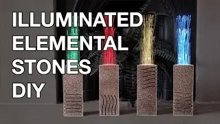 DIY ELEMENTAL STONES! 🔥💨🌊🌎 The BEST guide for making The Fifth Element light-up elemental stones!