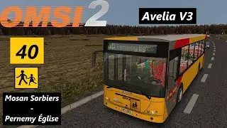Avelia V3 - Ligne 40 (Mosan Sorbiers - Pernemy Église) - Jonckheere Transit 2000 | OMSI2