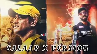 Rcb vs csk match day status video salaar#thala #msdhoni  #rcbvscsk#rcb#viratkohlistatus #playoffs