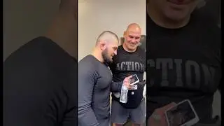 Khabib and Cain Velasquez wholesome moment