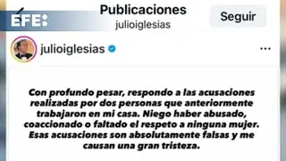 Julio Iglesias niega las acusaciones de abuso sexual