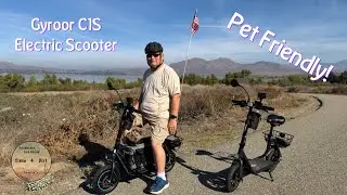 Gyroor C1S - Seated Electric Scooter - Pet Friendly!