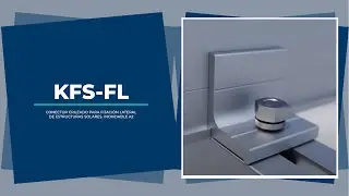 KFS-FL | Kreuzverbinder f&uuml;r seitliche Befestigung. Rostfreier Stahl A2.