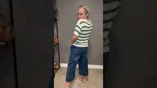 Cute wide legged capri jeans