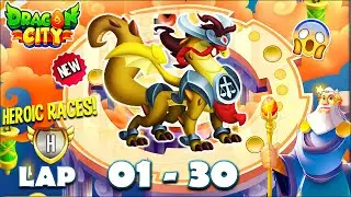 Dragon City: High Justice Dragon | Heroic Race LAP 1 - 30 COMPLETED 😱