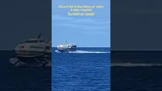 Aliscafo Calypso in arrivo al porto di Favignana
