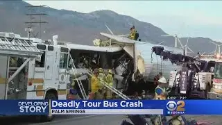 13 Dead, 31 Injured In Horrific Crash Between Bus, Semi-Truck On 10 Freeway Near Palm Springs