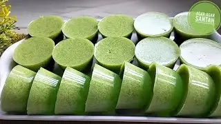 Agar-agar Santan Pandan | Tips jadi 2 layer | 28 biji