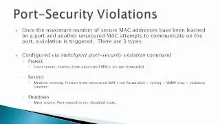 Port-Security Theory & Operations