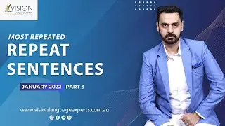 PTE Repeat Sentences January  2022 | With Answers and Timer | Part 3 | Vision Language Experts