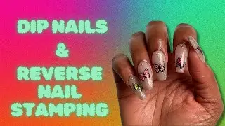 DIY Guide: NEON BUTTERFLY Gel NAILS and REVERSE NAIL STAMPING!