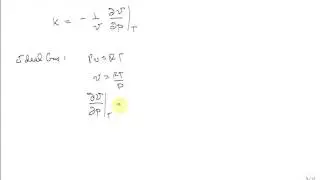 Isothermal compressibility for ideal gas