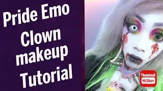 Pride clown makeup tutorial #makeup #sfxmua #emomakeup #makeuptutorial #emomakeup #goth
