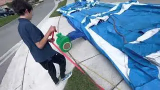 35 ft Slippy slide inflatable bounce house from High Rise Party Rentals in Loxahatchee Florida