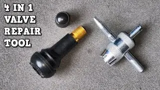 Using a 4 In 1 Tire Valve Repair Tool