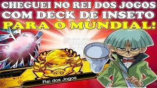 PEGUEI REI DOS JOGOS PARA INSCRITO COM DECK DE INSETO - YU GI OH! DUEL LINKS