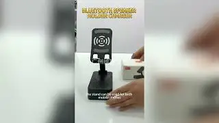 3-in-1 Bluetooth Speaker Phone Stand with Charging Function