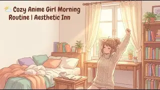 AESTHETIC COZY ANIME GIRL MORNING ROTINE  AESTHETIC INN