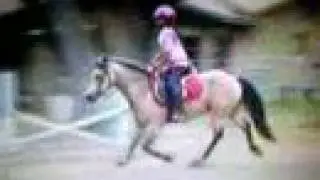 Nena & buckskin pony Rawhide 