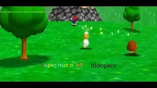 super mario 64 bloopers: mario gets tortured in bob omb battlefield